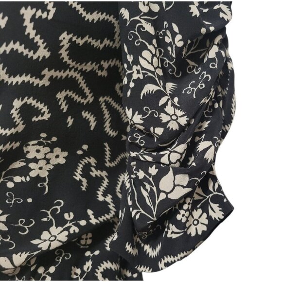 ISABEL MARANT Geometric Floral Silk Midi Dress - Picture 6 of 15